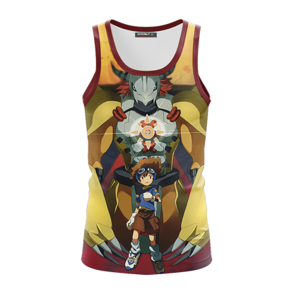 Digimon Greymon And Yagami Taichi New Unisex 3D T-shirt   