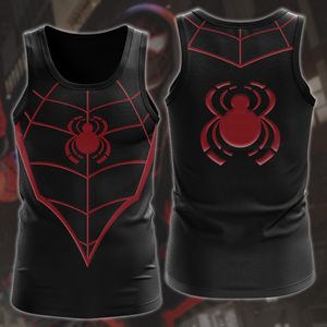 Spider-Man 2 Miles Morales The End Suit Cosplay Video Game All Over Printed T-shirt Tank Top Zip Hoodie Pullover Hoodie Hawaiian Shirt Beach Shorts Joggers Tank Top S 