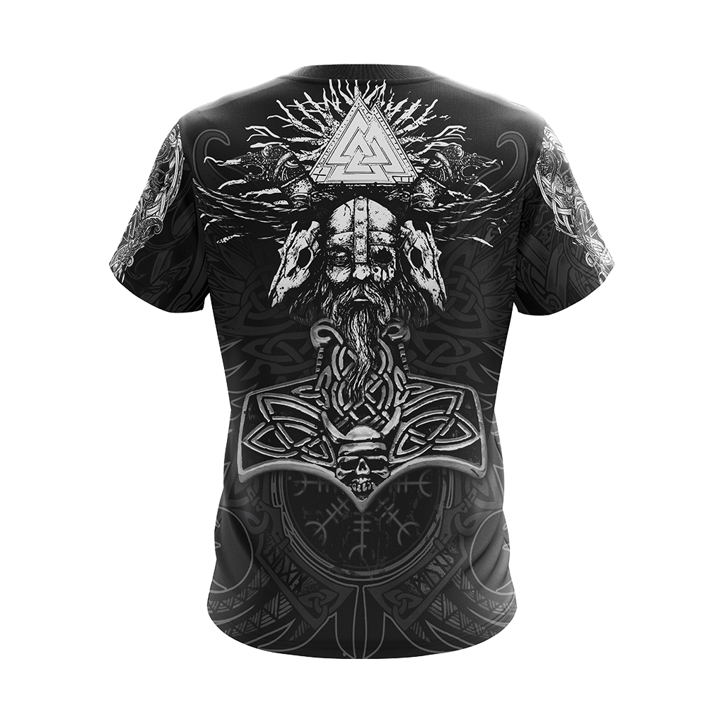 Viking Pattern Unisex 3D T-shirt Zip Hoodie Pullover Hoodie   