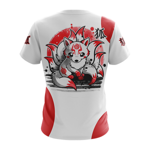 Ninetail Fox Spirit Unisex 3D T-shirt   