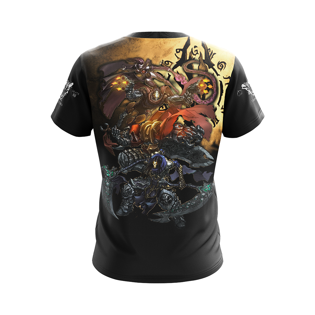 Darksiders 4 Horsemen Unisex 3D T-shirt Zip Hoodie   