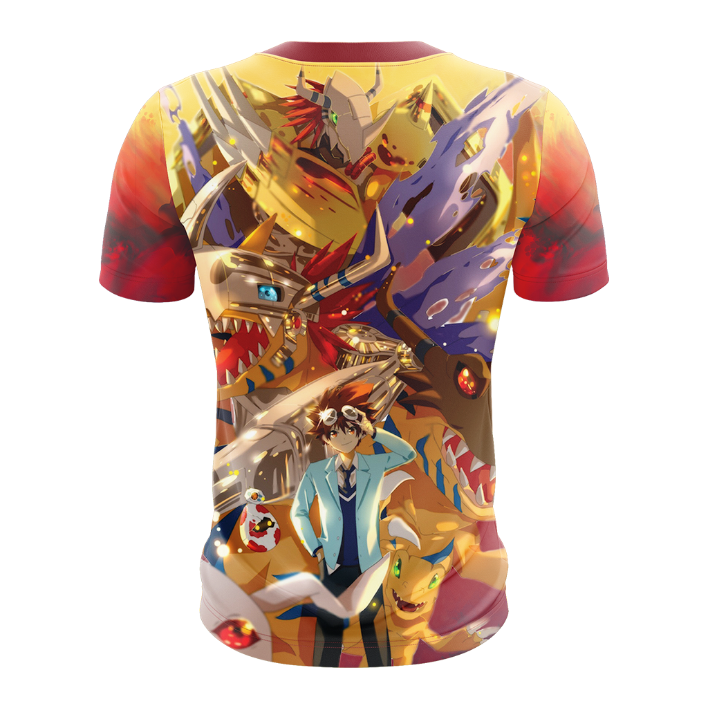Digimon Greymon And Yagami Taichi New Unisex 3D T-shirt   