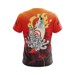 Okami Fox Fire Unisex 3D T-shirt   