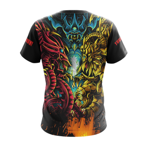 Yu-Gi-Oh! Egyptian Gods Dragons Unisex 3D T-shirt Zip Hoodie   