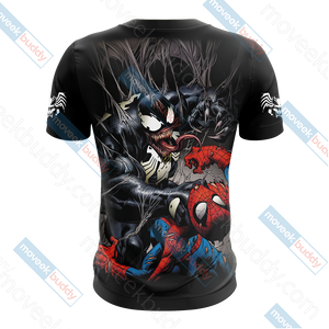 Spider-Man and Venom Unisex 3D T-shirt   