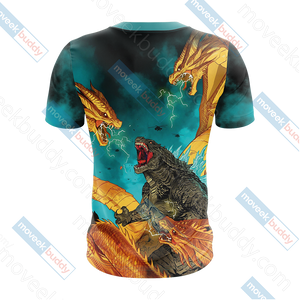 Godzilla King Of The Monsters New Look Unisex 3D T-shirt   