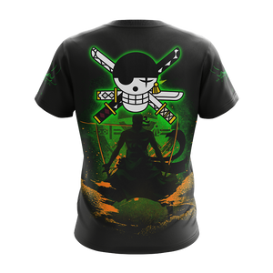 One Piece - Roronoa Zoro Unisex 3D T-shirt Zip Hoodie Pullover Hoodie   