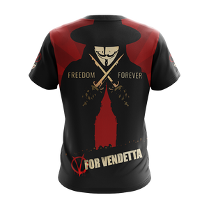 V for Vendetta Unisex 3D T-shirt   