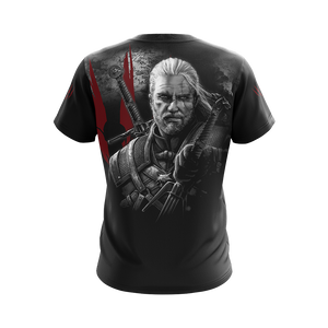 The Witcher - Geralt: "Evil Is Evil" Unisex 3D T-shirt Zip Hoodie   