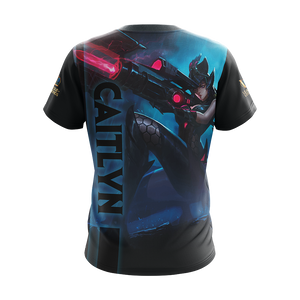 League of Legends - Caitlyn Champion Unisex 3D T-shirt   