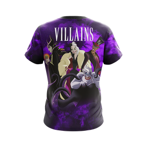 Disney Vilains Unisex 3D T-shirt   