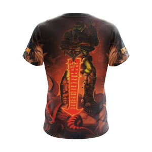 Doom ( Video Game ) Unisex 3D T-shirt   