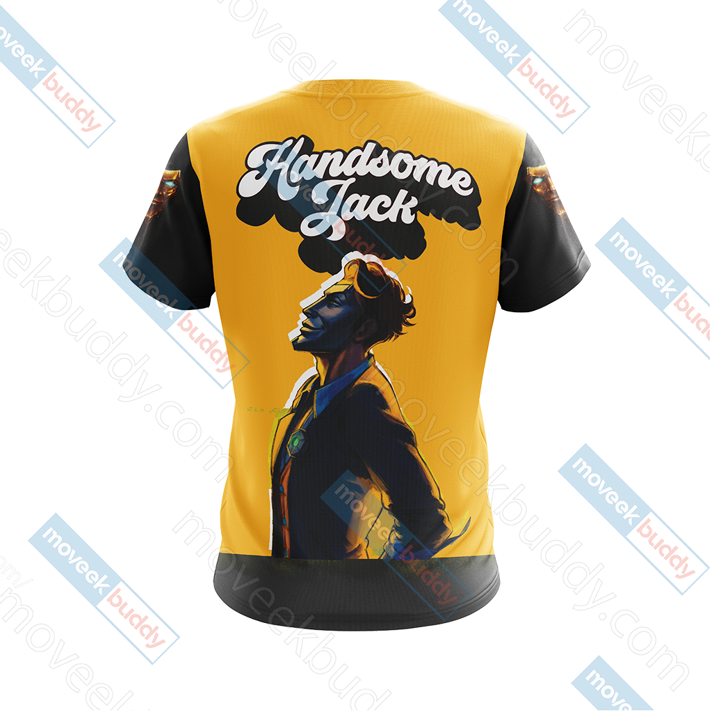 Borderlands - Handsome Jack  New Unisex 3D T-shirt   
