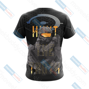 Halo Hunt The Truth Unisex 3D T-shirt   