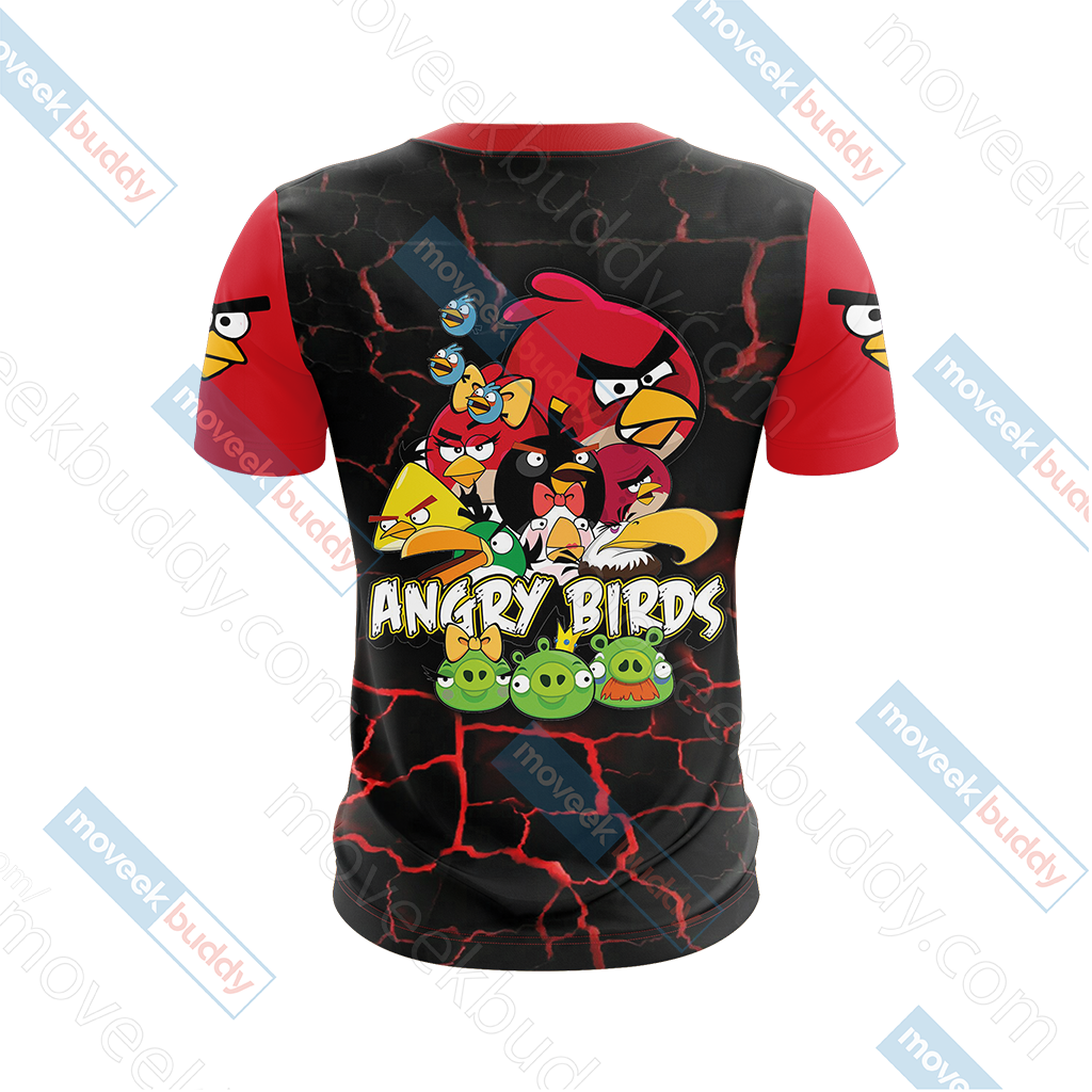 Angry Birds Unisex 3D T-shirt   