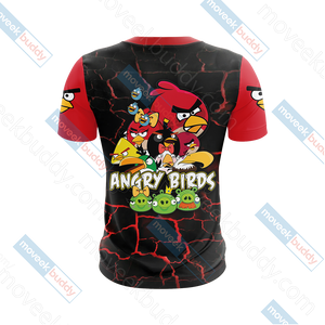 Angry Birds Unisex 3D T-shirt   