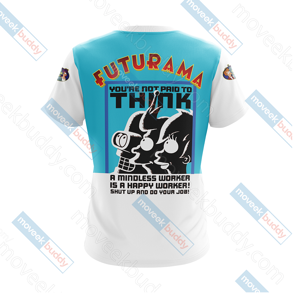 Futurama New Unisex 3D T-shirt   