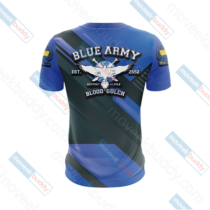 Halo - Blue Team New Unisex 3D T-shirt   