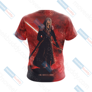 Final Fantasty - Crimson Sephiroth Unisex 3D T-shirt   