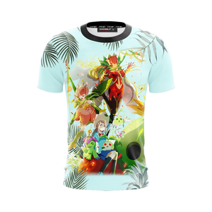 Digimon Palmon Evolution Line Unisex 3D T-shirt   