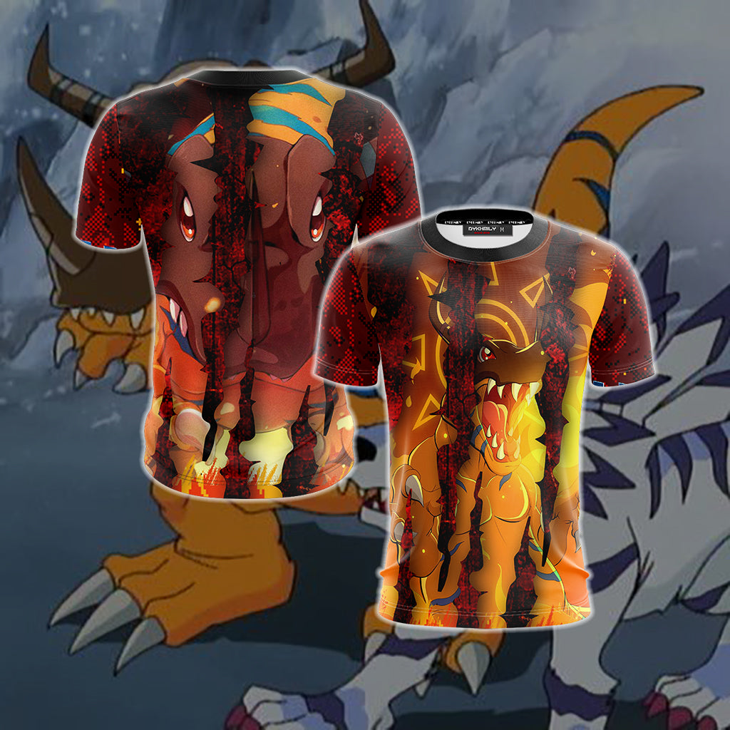 Digimon - Greymon New Unisex 3D T-shirt   