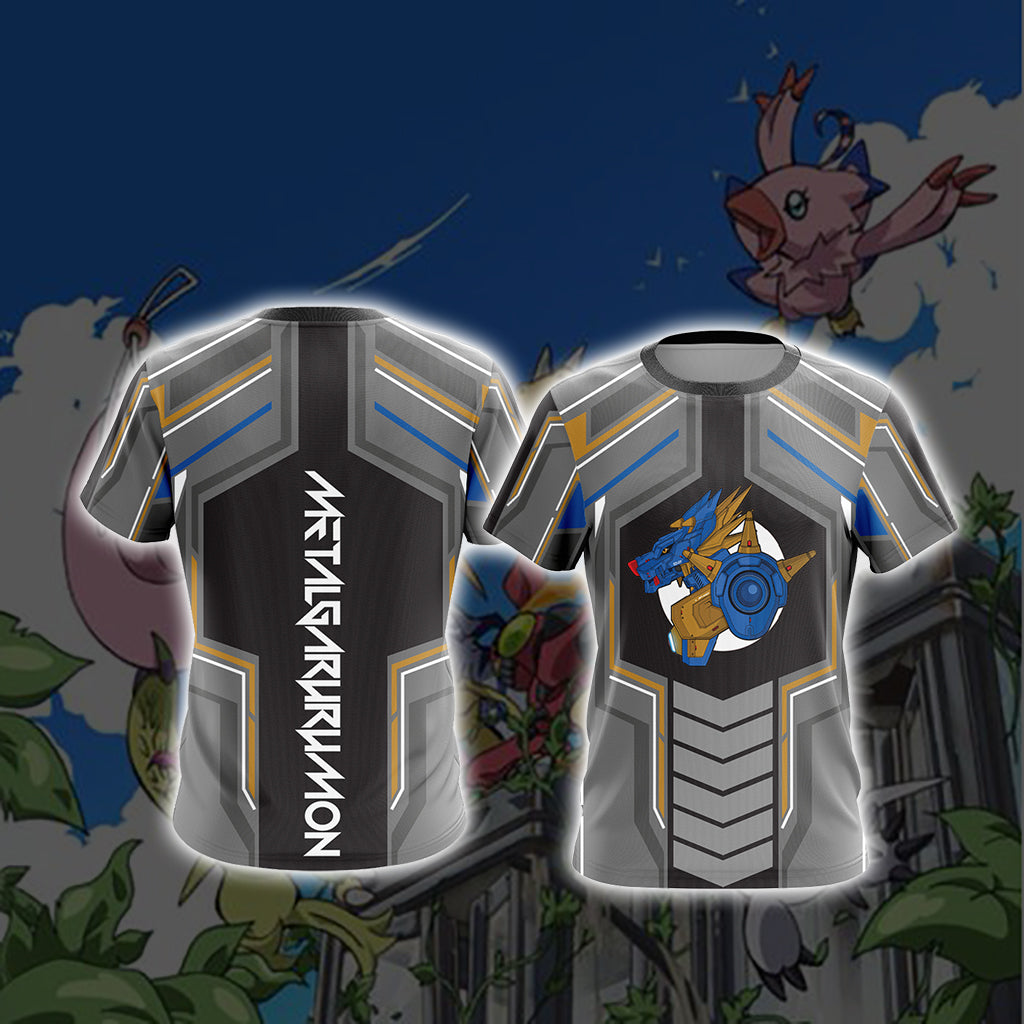 Digimon - Metalgarurumon New Unisex 3D T-shirt US/EU S (ASIAN L)  