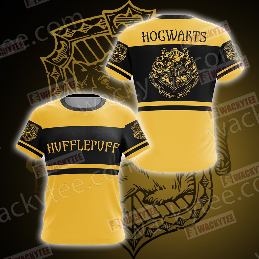 Harry Potter - Hufflepuff House Wacky New Style Unisex 3D T-shirt   