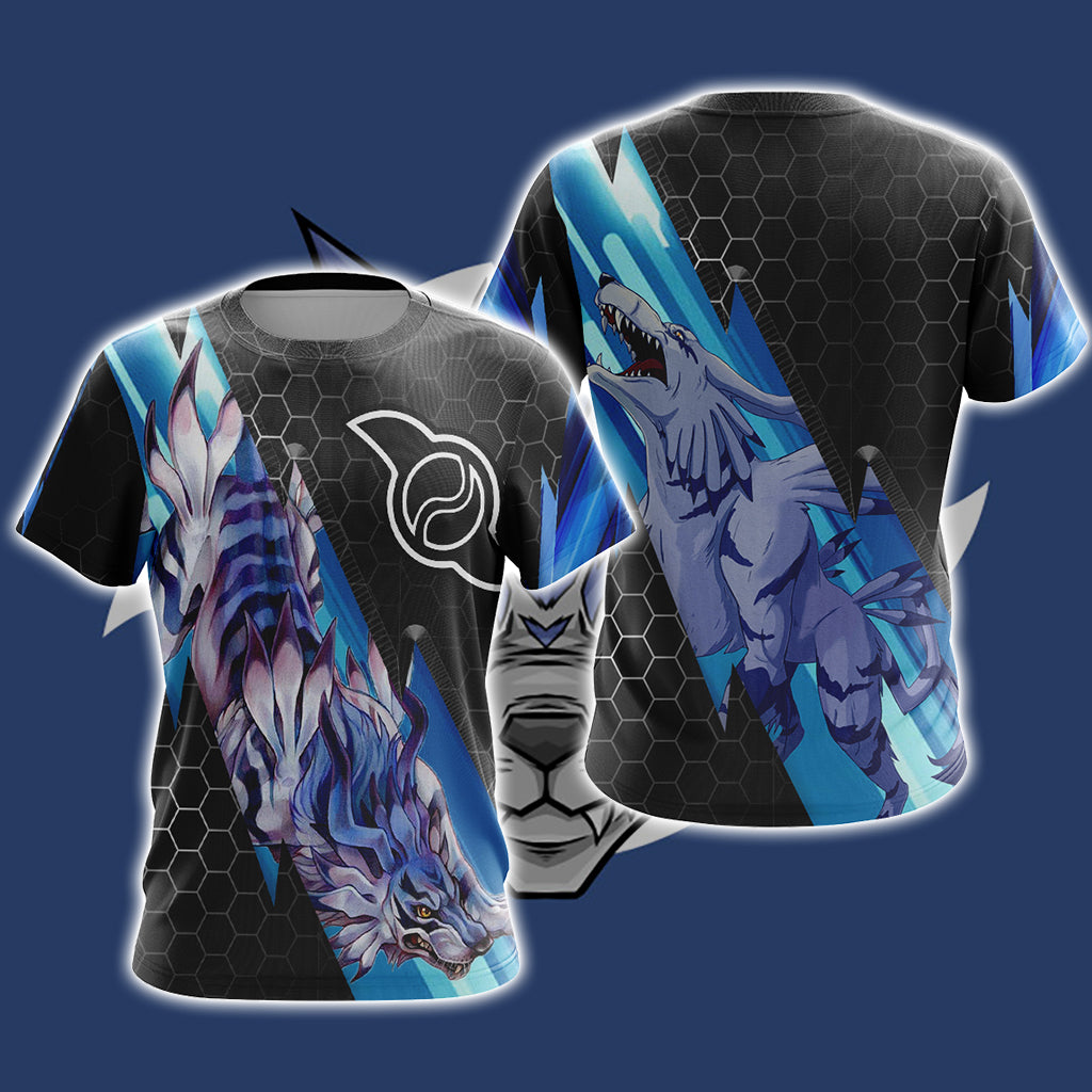 Digimon - Garurumon New Unisex 3D T-shirt T-shirt S 
