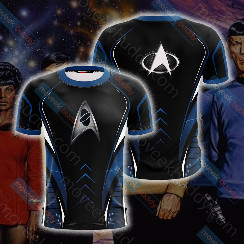 Star Trek - Sciences Unisex 3D T-shirt US/EU S (ASIAN L)  