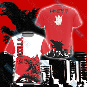 Godzilla New Version Unisex 3D T-shirt US/EU S (ASIAN L)  