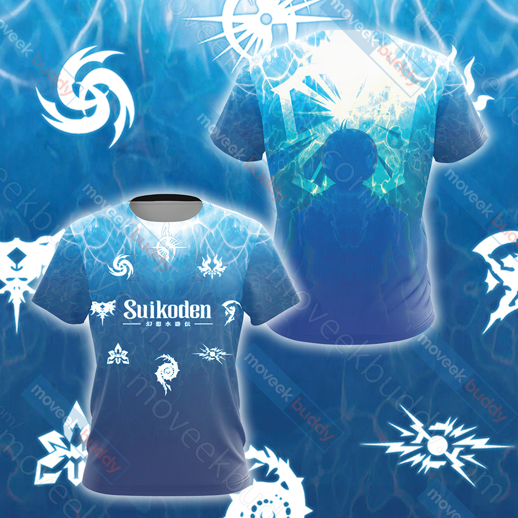 Suikoden- True Runes Unisex 3D T-shirt   