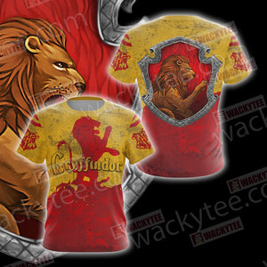 Gryffindor House Harry Potter New Version Unisex 3D T-shirt   