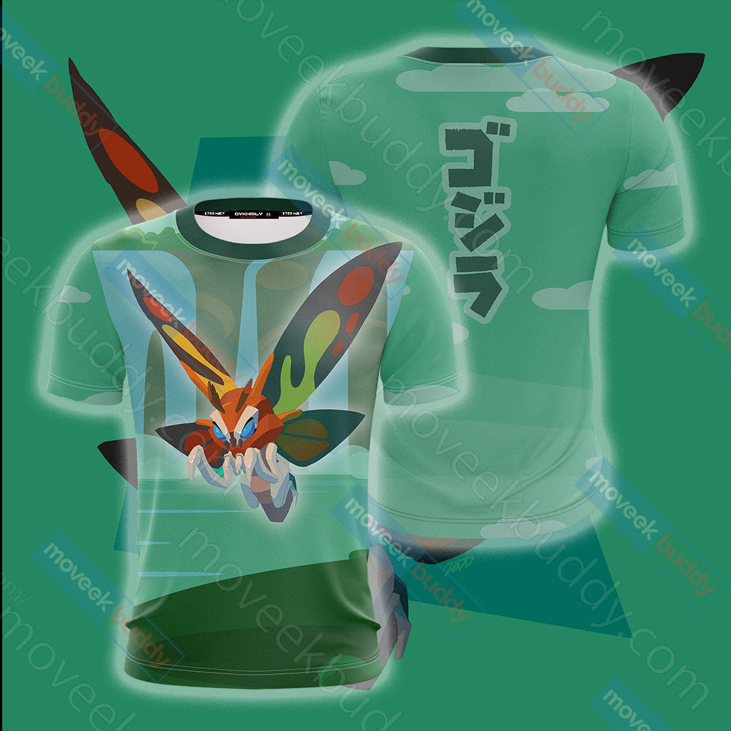 Godzilla King Of The Monsters Mothra New Style Unisex 3D T-shirt   