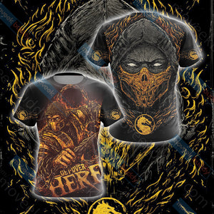 Mortal Kombat Scorpion New Style Unisex 3D T-shirt T-shirt S 