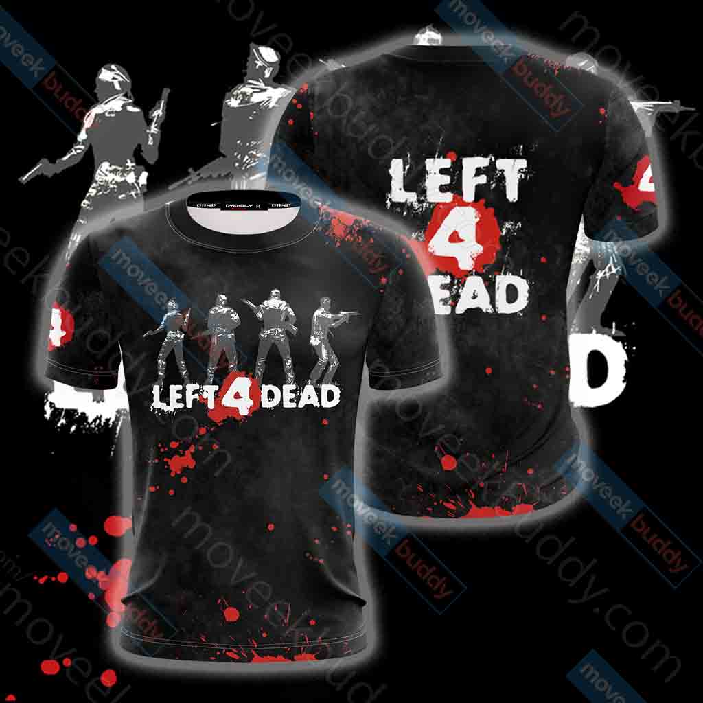 Left 4 Dead New Look Unisex 3D T-shirt   