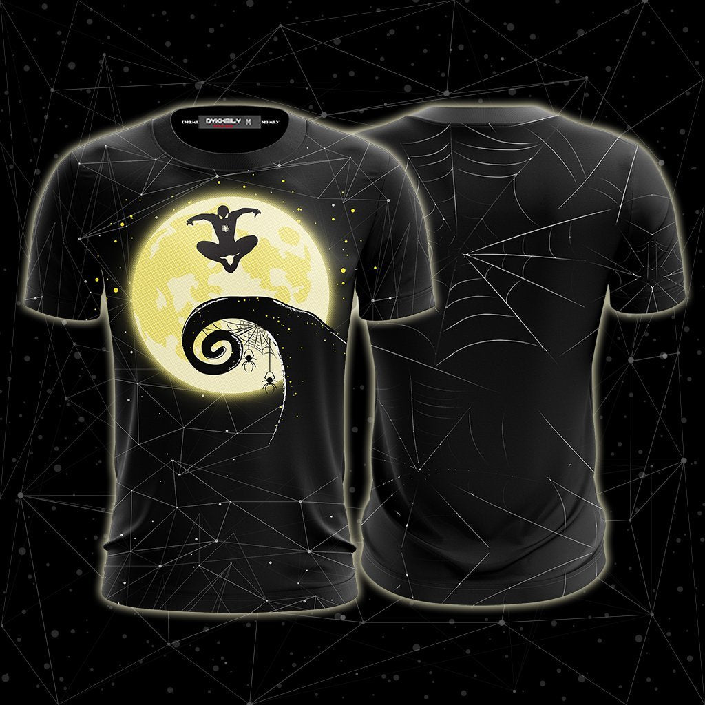 The Spiderman's Nightmare Before Christmas Unisex 3D T-shirt   