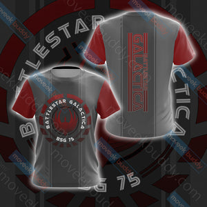 Battlestar Galactica Unisex 3D T-shirt   