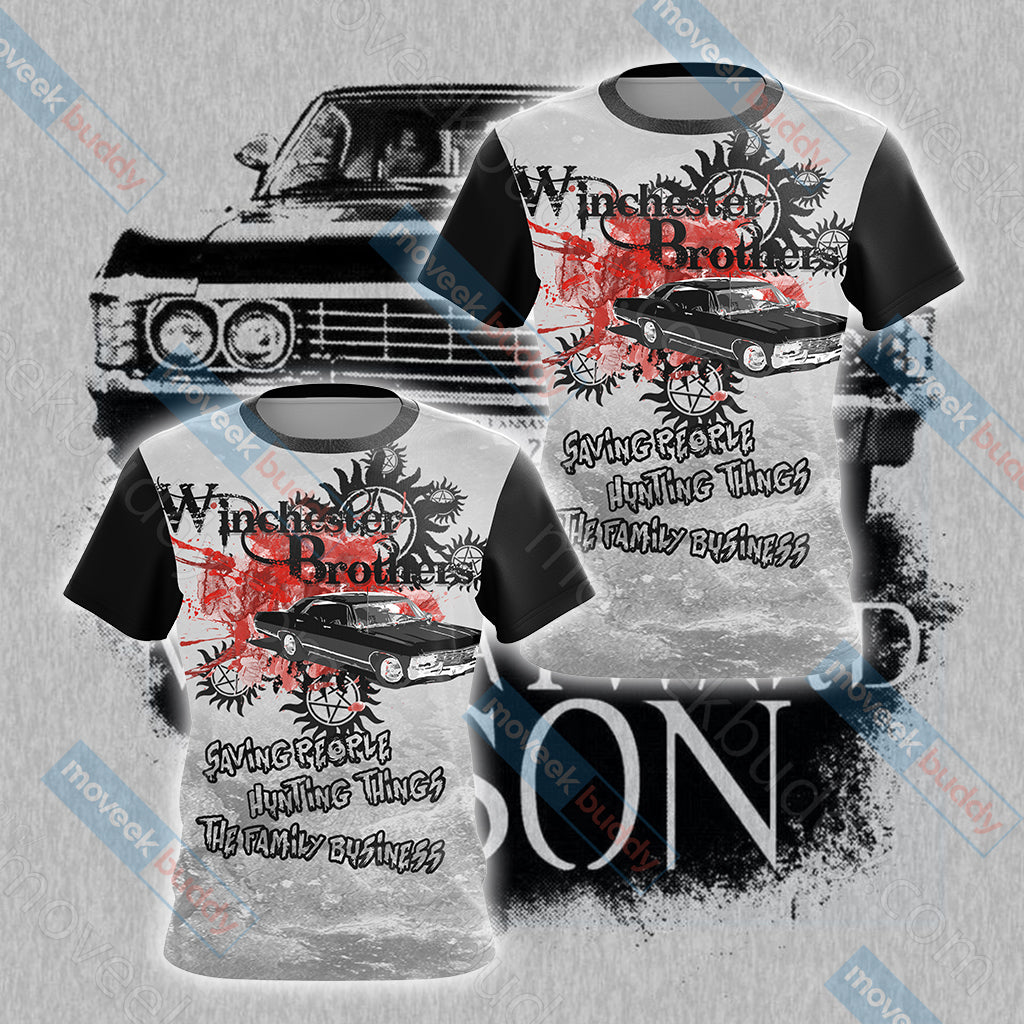 Supernatural - Winchester Unisex 3D T-shirt US/EU S (ASIAN L)  