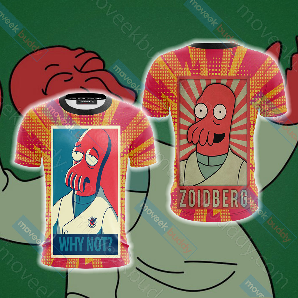 Futurama why not Zoidberg Unisex 3D T-shirt   