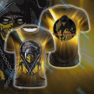 Mortal Kombat Scorpion New Look Unisex 3D T-shirt S  