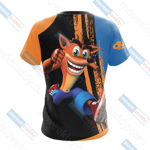 Crash Bandicoot New Look Unisex 3D T-shirt   