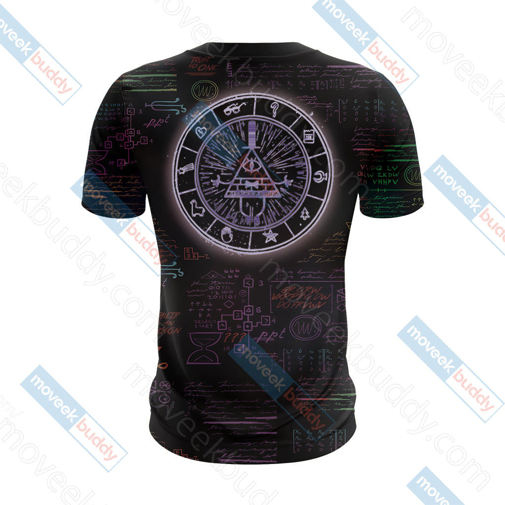 Gravity Falls Bill Cipher Wheel Unisex 3D T-shirt   