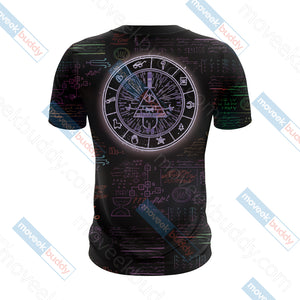 Gravity Falls Bill Cipher Wheel Unisex 3D T-shirt   