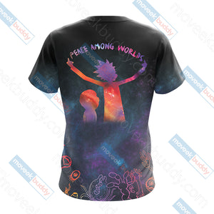 Rick and Morty Peace Among Worlds Unisex 3D T-shirt   