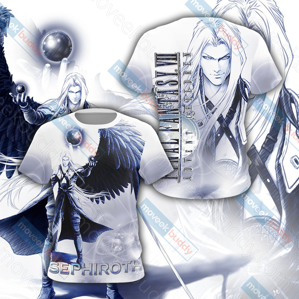 Final Fantasy VII - Sephiroth New Unisex 3D T-shirt   