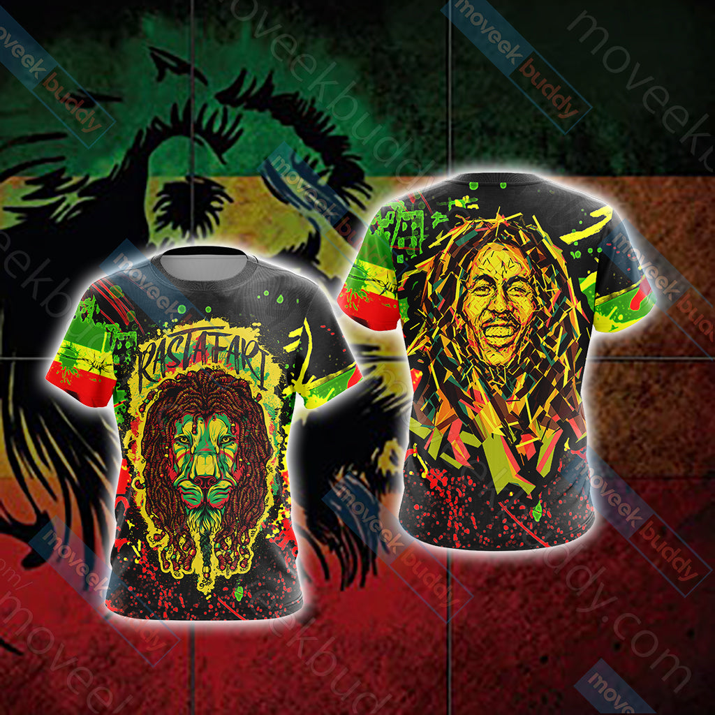 Bob Marley - Rastafari Unisex 3D T-shirt   