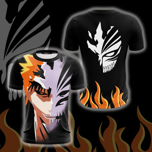 Bleach Ichigo Symbol Unisex 3D T-shirt   