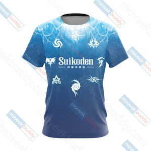 Suikoden- True Runes Unisex 3D T-shirt   