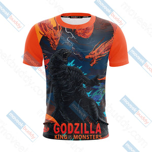 Godzilla King Of The Monsters Unisex 3D T-shirt   