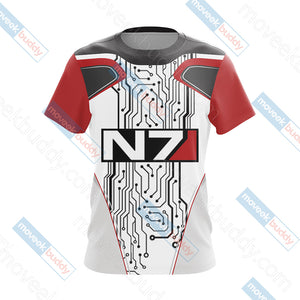 Mass Effect - N7  New Style Unisex 3D T-shirt   